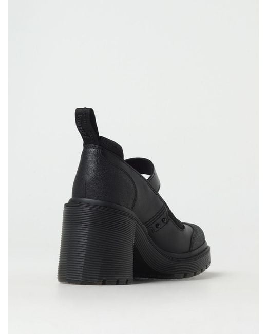 Dr. Martens Black Leather Platform Pumps