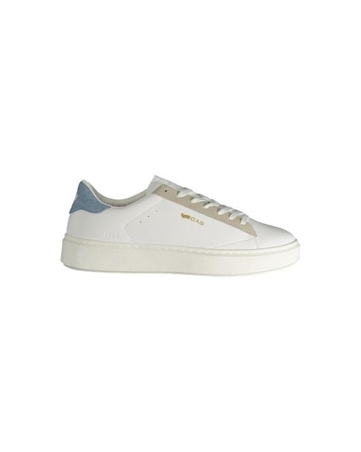 Gas White Polyester Sneaker for men