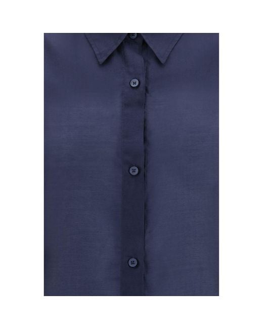 THE LATEST Blue Wool Oves Aries Dress Shirt