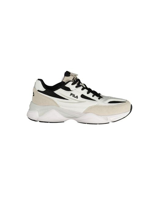Fila White Polyurethane Men Sneaker for men