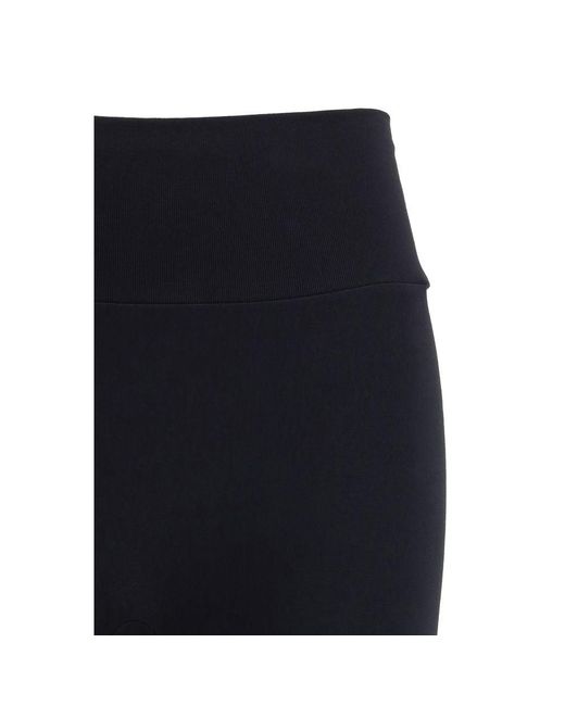 Wolford Blue Black Polyamide Leggings
