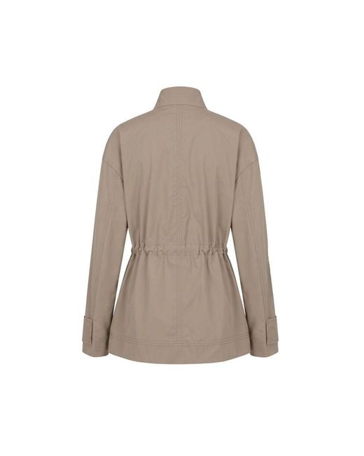 Malo Natural Brown Cotton Jacket