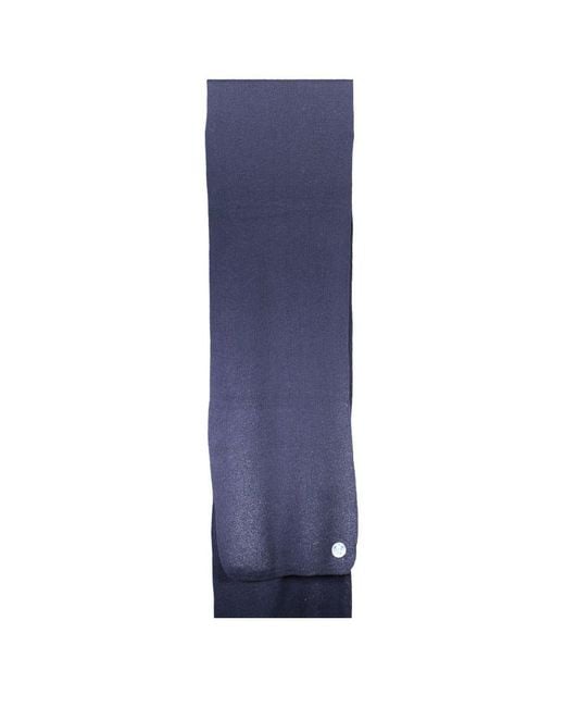 North Sails Blue Cotton Scarf for men