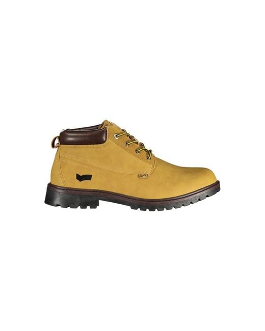 Gas Yellow Polyurethane Ankle Boot for men