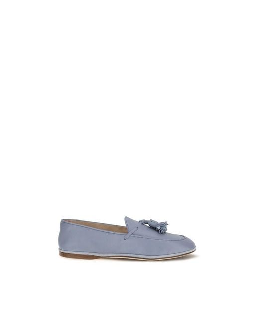 Fratelli Rossetti Blue Calf Leather Bos Taurus Slip