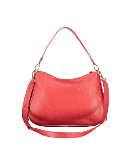 Coccinelle Red Leather Handbag