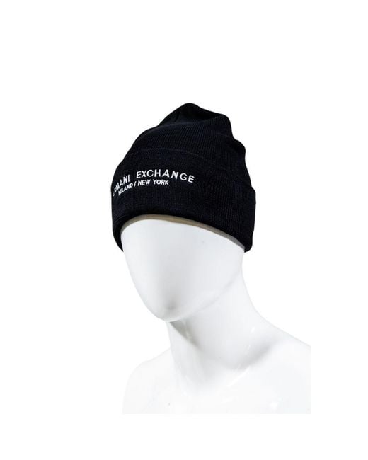 ARMANI EXCHANGE Black Polyester Cap (baseball Hat) for men