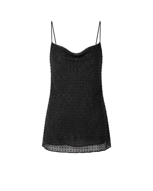 Trussardi Black Polyester Tank
