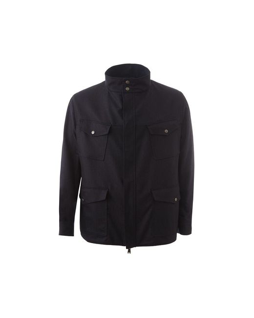 Lardini Blue Wool Jacket for men