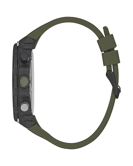 Guess Black Green Synthetic Watch for men