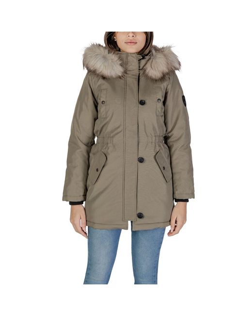 ONLY Natural Green Polyester Jackets & Coat
