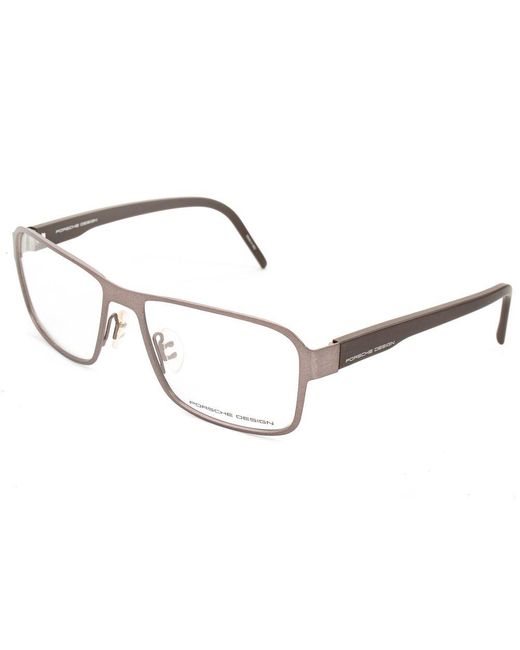 Porsche Design Metallic Brown Metal Frames for men
