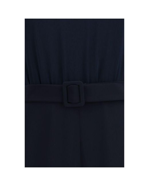 P.A.R.O.S.H. Blue Polyester Jumpsuit