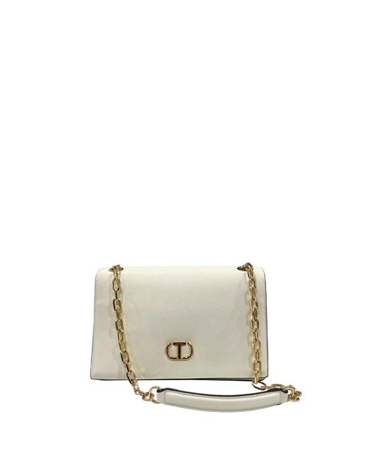 Twinset Natural White Pu Crossbody