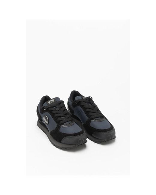 Colmar Black Bicolor Polyester Sneakers for men