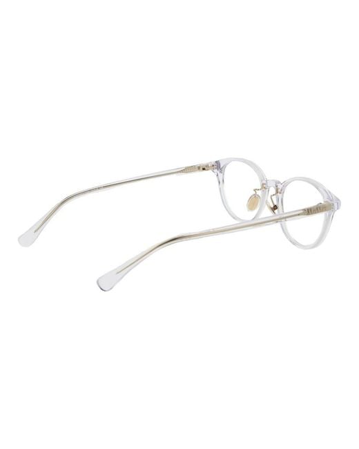 Max Mara Metallic Transparent Acetate Glasses (frames)
