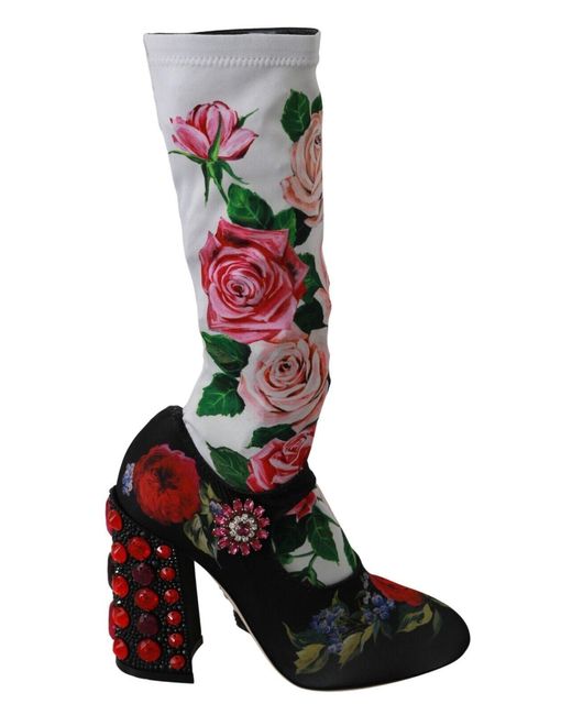 Dolce & Gabbana Red Heeled Boots