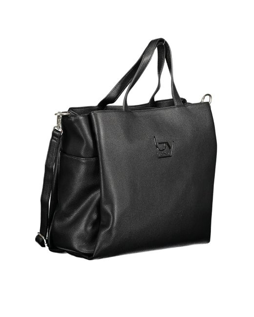 Byblos Black Chic Multi-Pocket Handbag