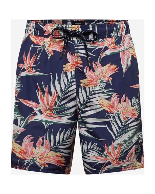 Superdry Blue Polyester Swimwear for men