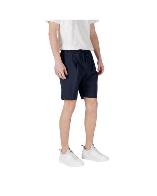 Antony Morato Blue Polyester Bermuda Shorts for men