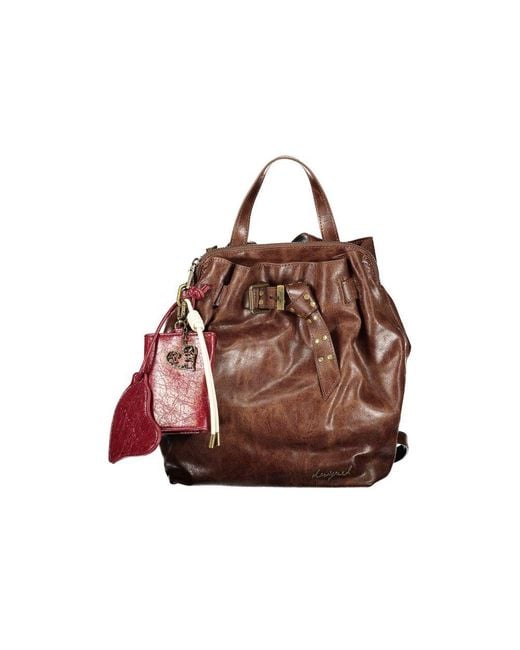 Desigual Brown Polyurethane 's Backpack