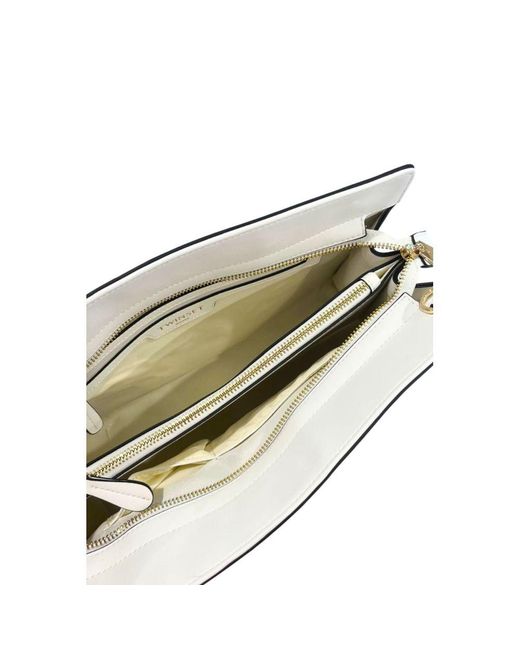 Twinset Natural White Pu Shoulder Bag