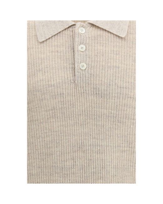 Brunello Cucinelli Natural Beige Cotton Sweatshirt for men