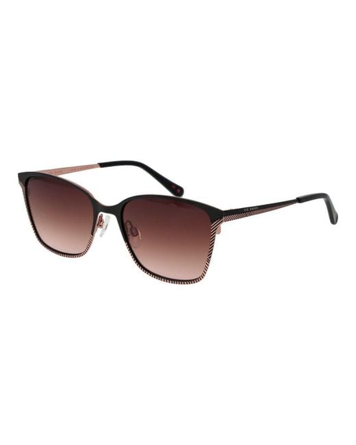Ted Baker Brown Acetate Sunglasses