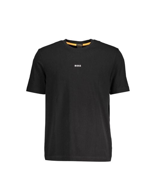Boss Black Cotton T-shirt for men