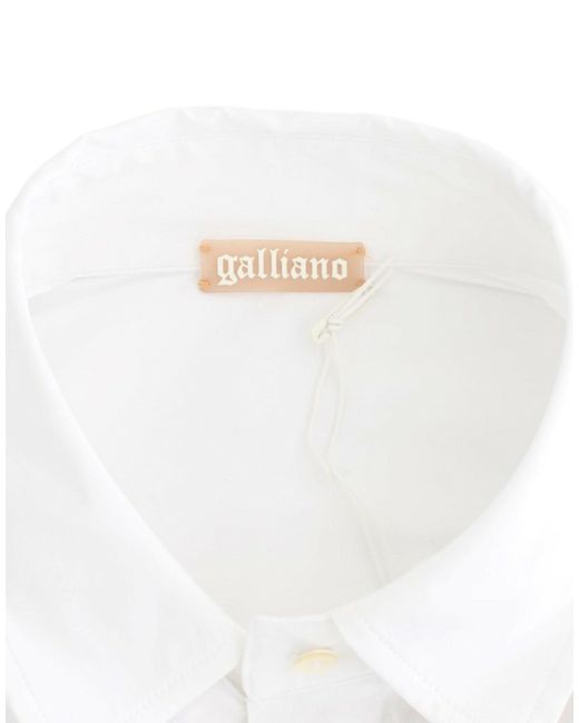 John Galliano Cotton Shirt White Sig12559