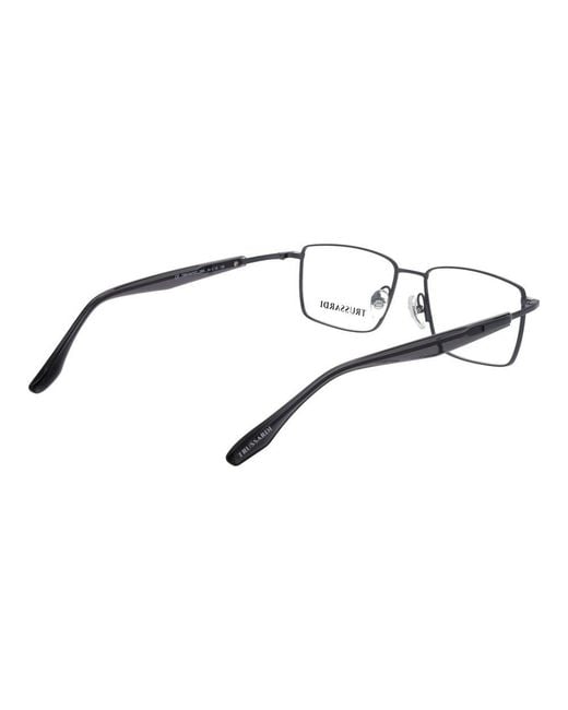 Trussardi Brown Gray Titanium Glasses (frames) for men