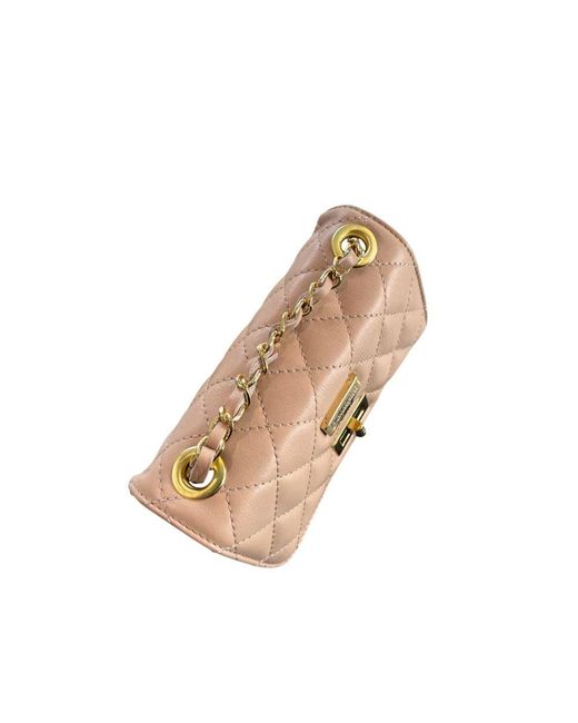 Baldinini Pink Leather Crossbody Bag