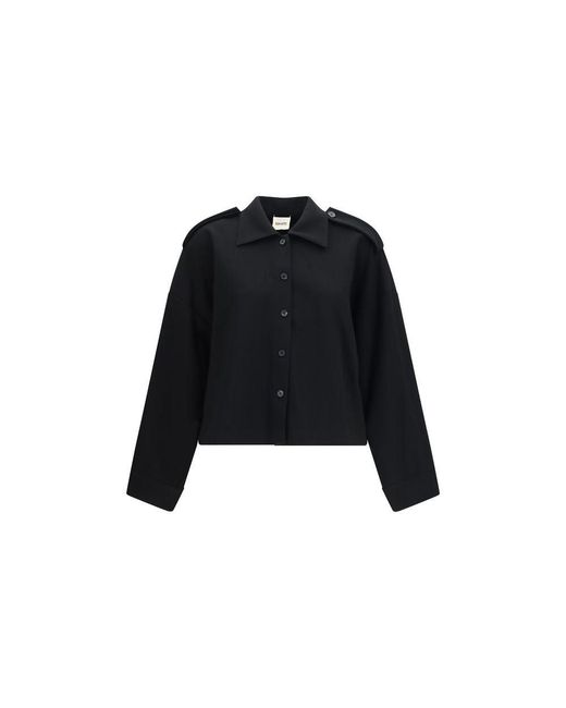 Khaite Black Acetate Shirt
