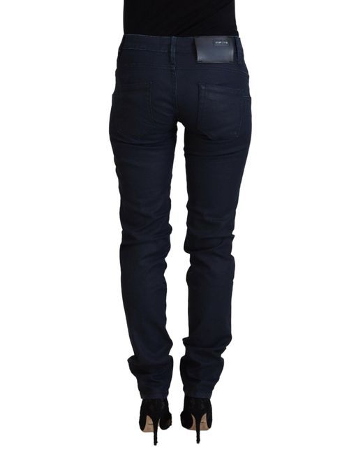 Acht Blue Chic Low Waist Skinny Denim Extravaganza