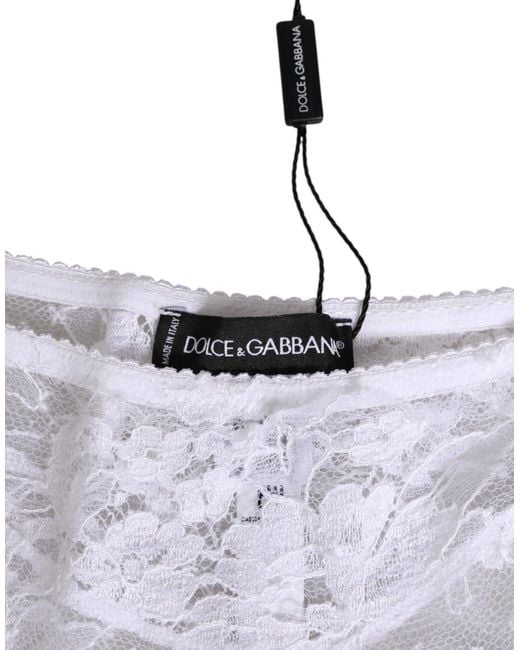 Dolce & Gabbana Purple Floral Lace Low Rise Panty Underwear Viscose Clothing