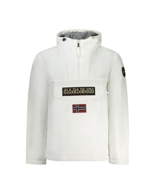 Napapijri White Polyamide Jacket for men