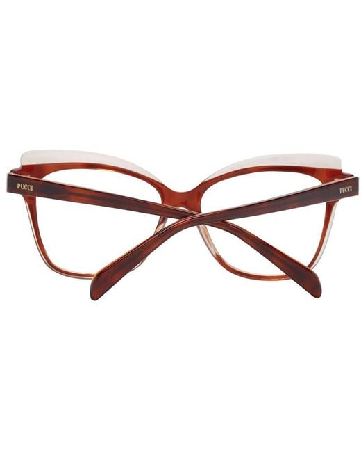 Emilio Pucci Brown Optical Frames for men