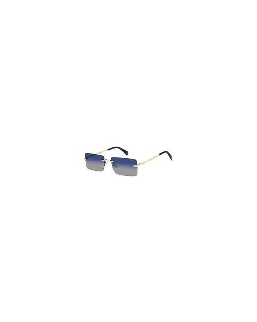 Polaroid Blue Gold Metal Sunglasses for men