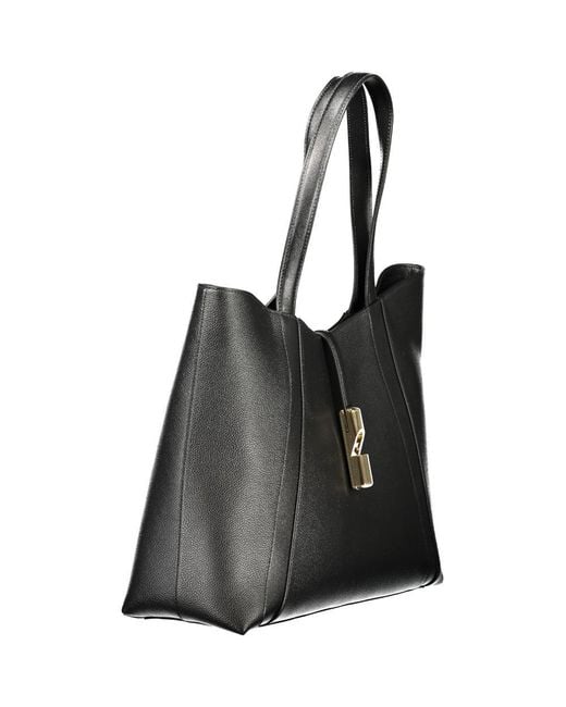 Furla Black Pelle Handbag