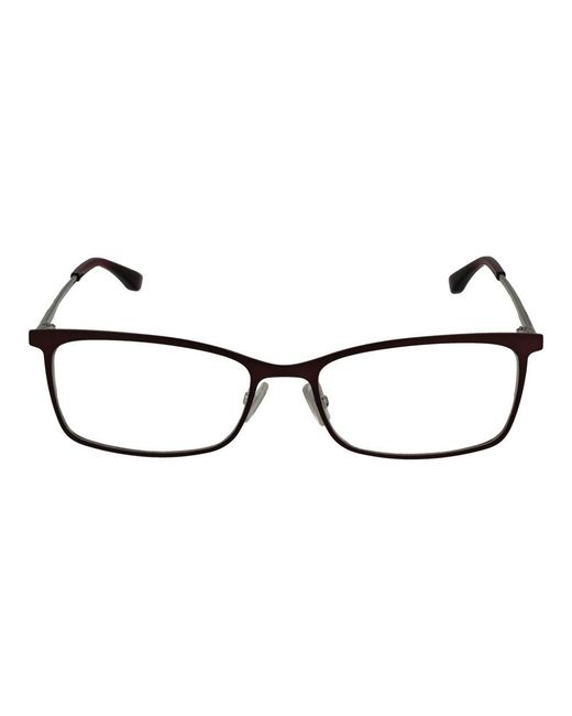 Boss Brown Burgundy Stainless Steel Glasses (frames)
