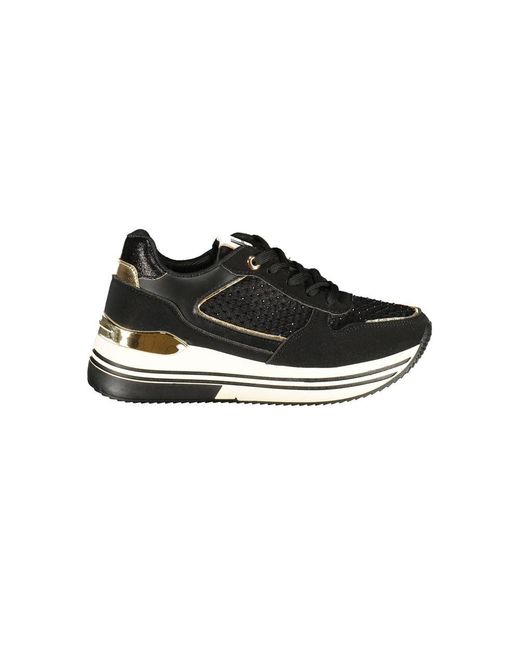 Laura Biagiotti Black Blue Polyurethane Sneaker
