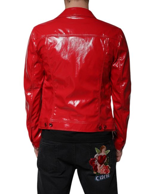 Dolce & Gabbana Polyester Button Down Collared Jacket for men