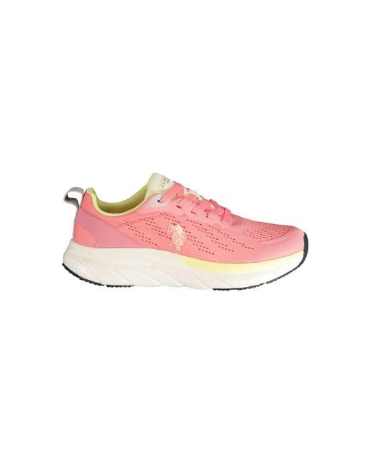 U.S. POLO ASSN. Pink Polyurethane 's Sneaker