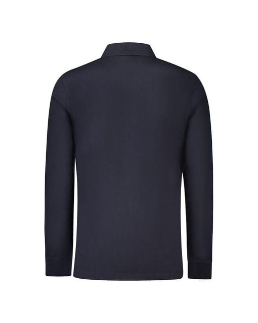 Boss Blue Cotton Men's Polo for men