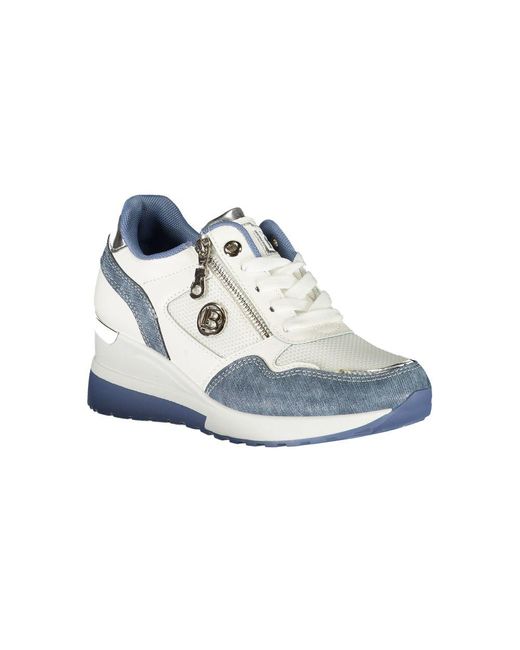 Laura Biagiotti Blue Synthetic Sneaker