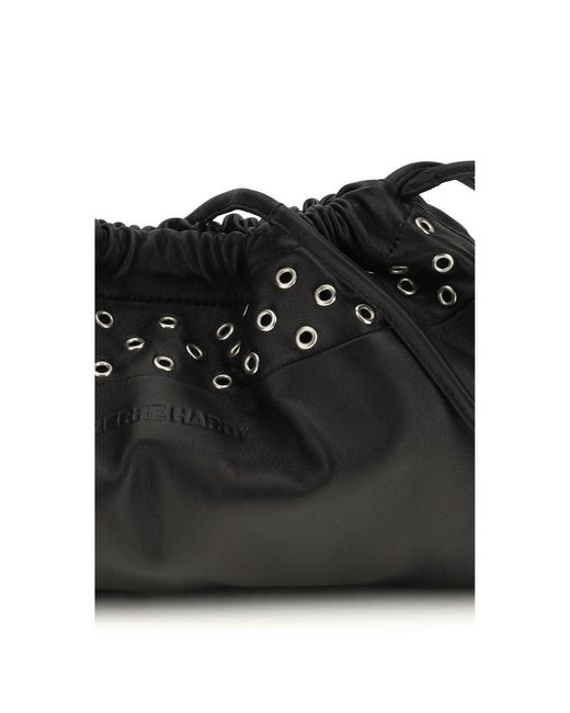 Pierre Hardy Black Calf Leather Bos Taurus Clutch Bag