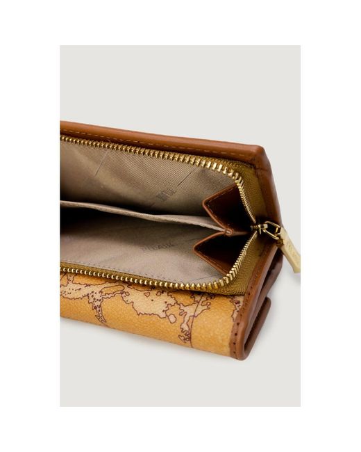 Alviero Martini 1A Classe Metallic Brown Polyester Wallet