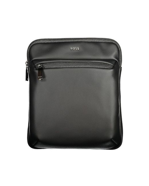 Boss Black Polyurethane Men's Shoulder Bag for men