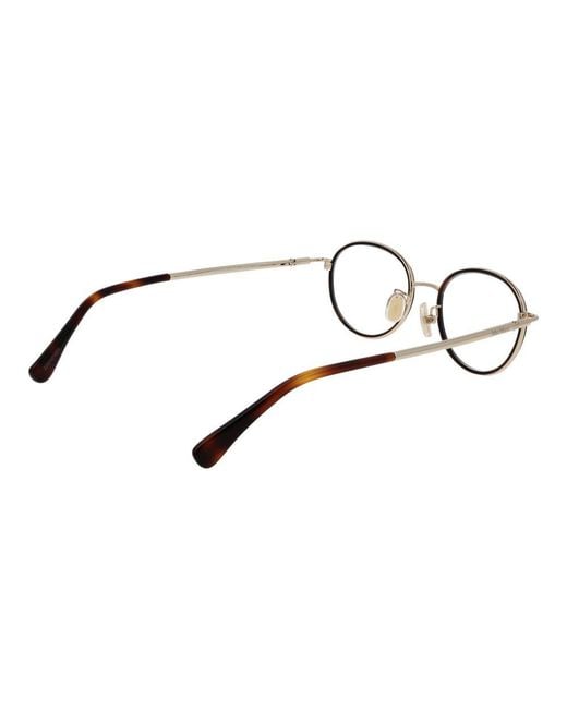 Max Mara Brown Metal Glasses (frames)