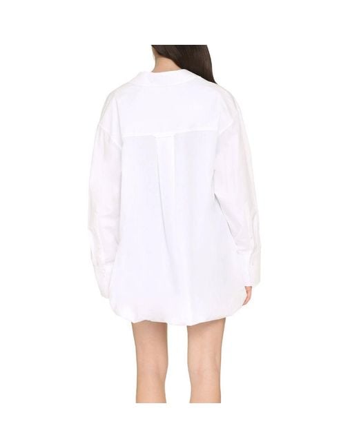 Valentino White Cotton Mini Dress